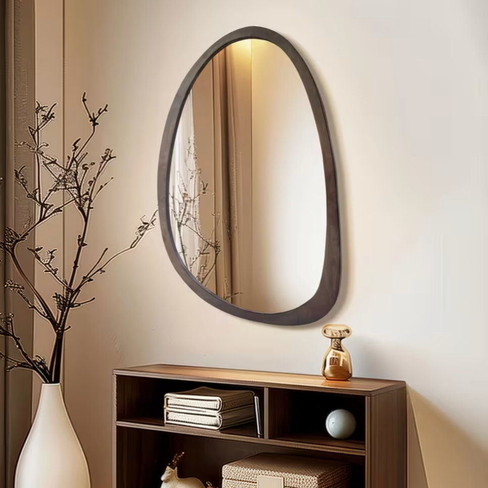 Miroir bois asymétrique organique | Naïs