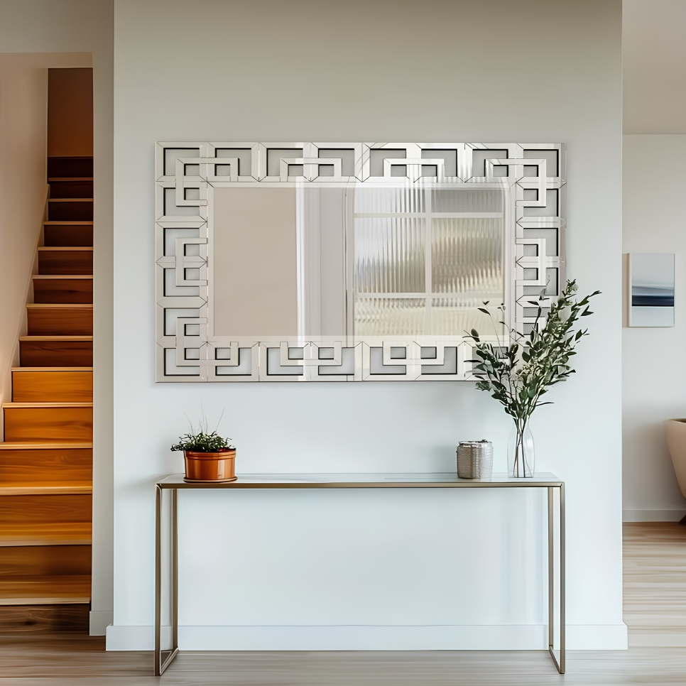Grand miroir design grec biseauté | Athéna