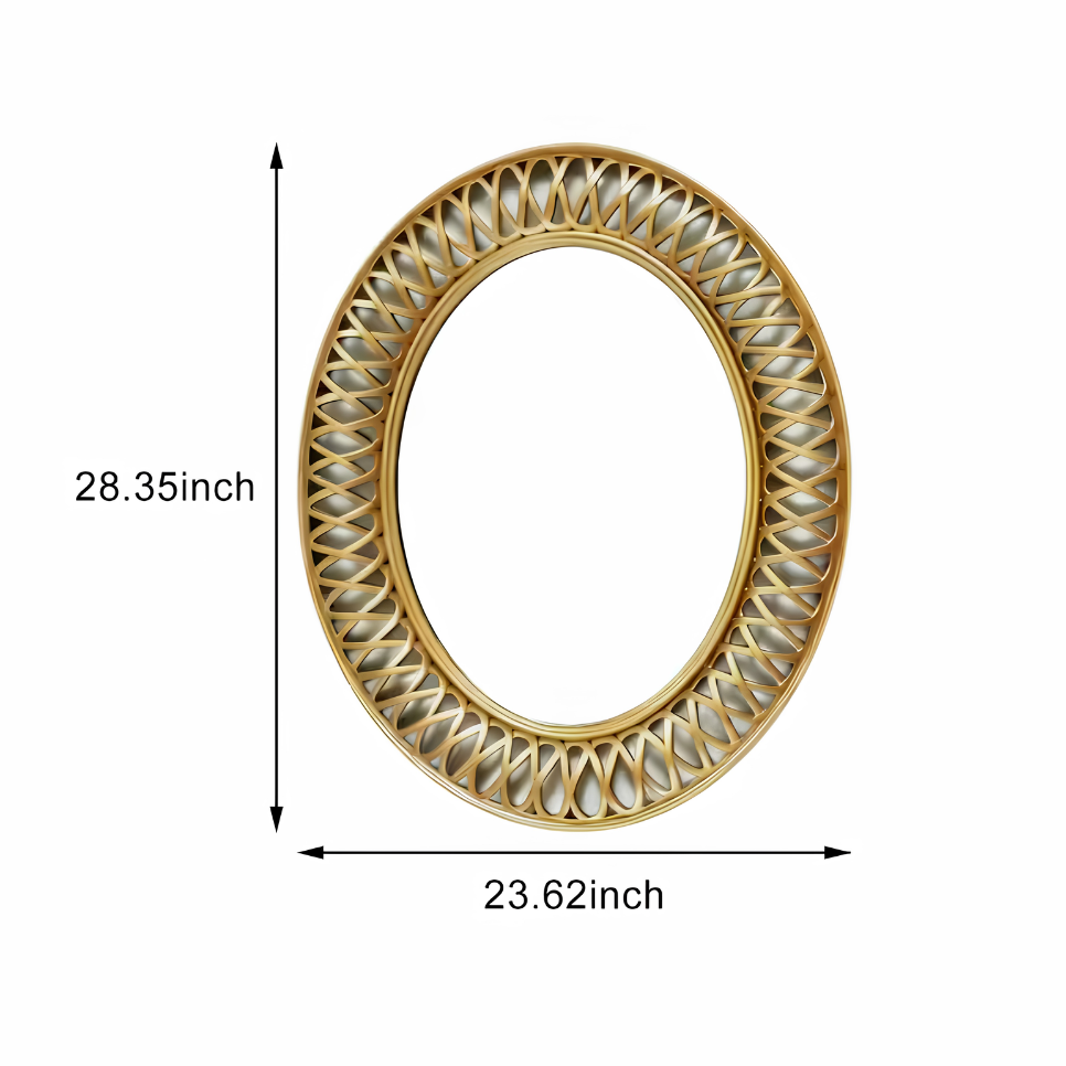 Miroir ovale doré ancien | Hortense