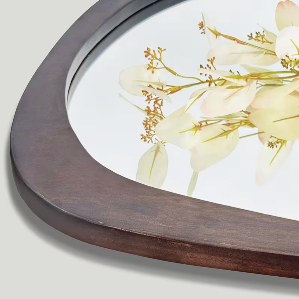 Miroir bois asymétrique organique | Naïs